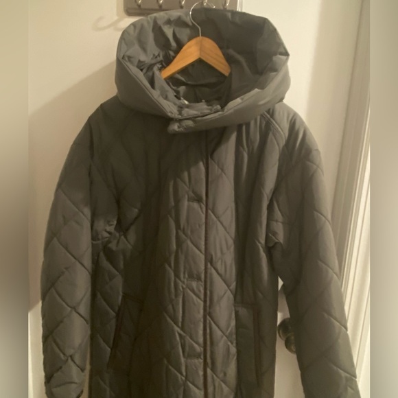 Zara women’s NWT water repellant green/grey coat size XS - Picture 4 of 15